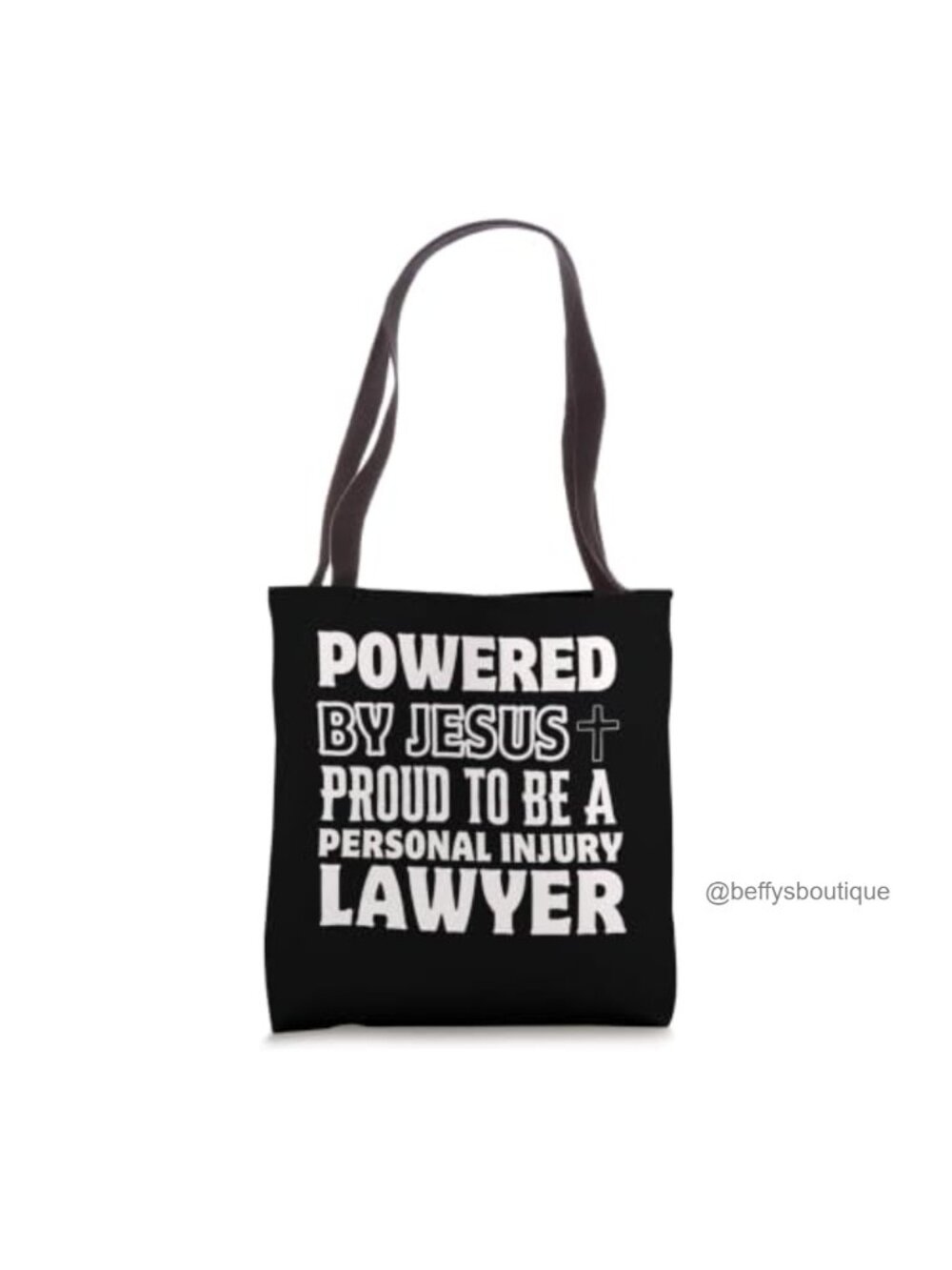 Christian Faith Personal Injury Lawyer Tote Bag Spun Polyester Canvas 16 Inch